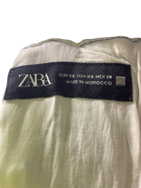 Vestido Zara Tiras Globo Azul - Talla XS