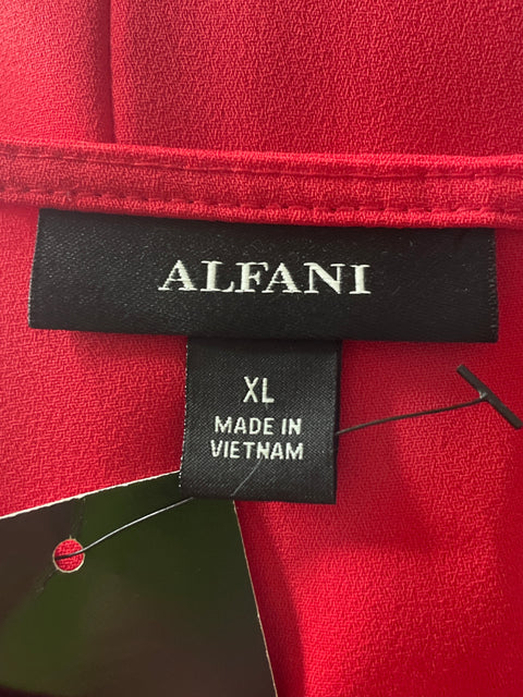 Blusa Alfani Ruchas Liso Rojo - Talla XL