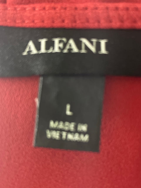 Blusa Alfani Ruchas Liso Rojo - Talla L