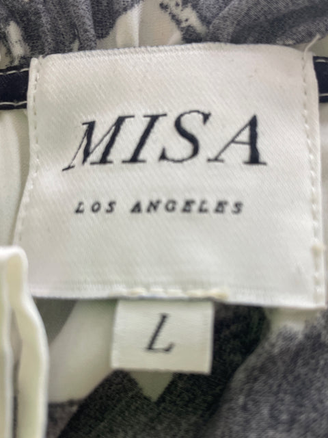 Vestido Misa Estampado Manga larga Blanco - Talla L