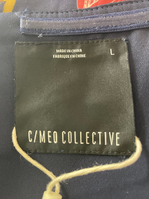 Vestido C/meo Collective Estampado Sin mangas Rojo - Talla L