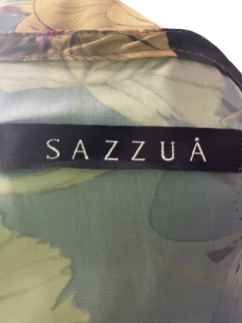 Vestido Sazzua Estampado Fajon Verde - Talla M