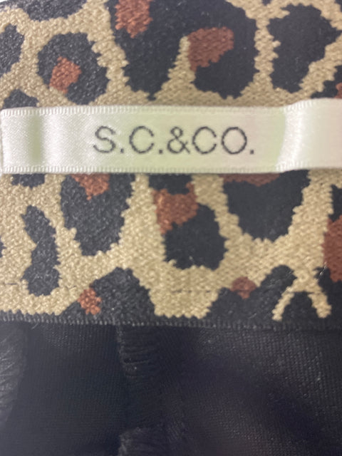 Pantalón S.c & Co Recto Wide-leg Negro - Talla L