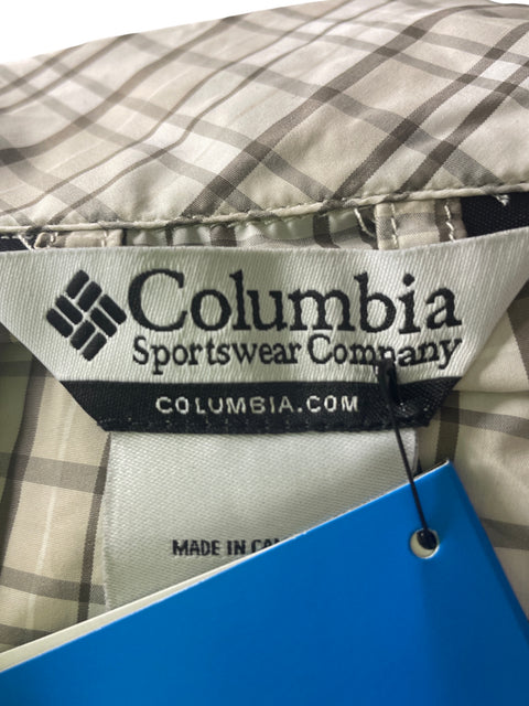 Chaqueta Columbia Cuadros Manga larga Gris - Talla M
