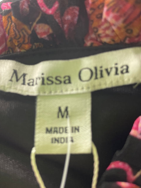 Vestido Marissa Olivia Estampado Vuelos Rosado - Talla M