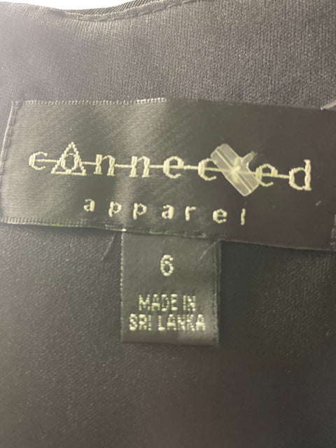 Vestido Connected Sin mangas Pedreria Negro - Talla 6