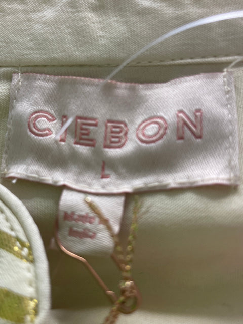 Vestido Ciebon Fajon Manga larga Dorado - Talla L