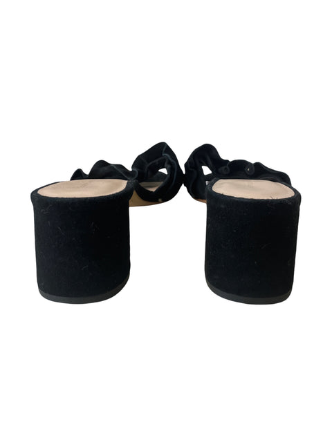 Zapato Loeffler Randall Punta abierta Tacón medio Negro - Talla 8