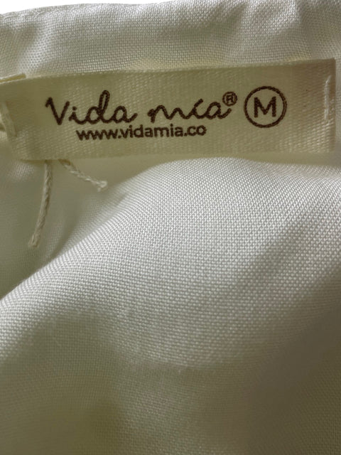 Blusa Vida Mia Tiras Crop Blanco - Talla M