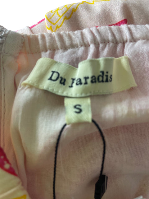 Vestido Du Paradise de Algodón Estampado Halter Rosado - Talla S