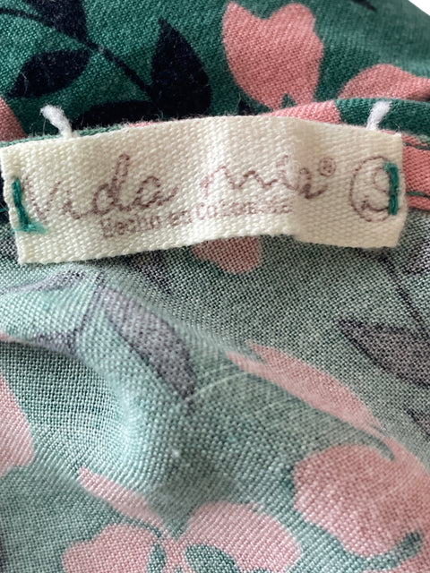 Vestido Vida Mia de Algodón Ruchas Maxi Rosado - Talla S