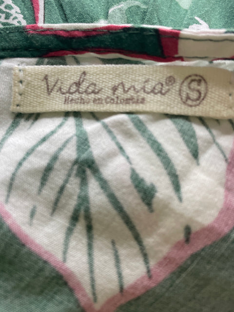 Vestido Vida Mia Oneshoulder Midi Verde - Talla S