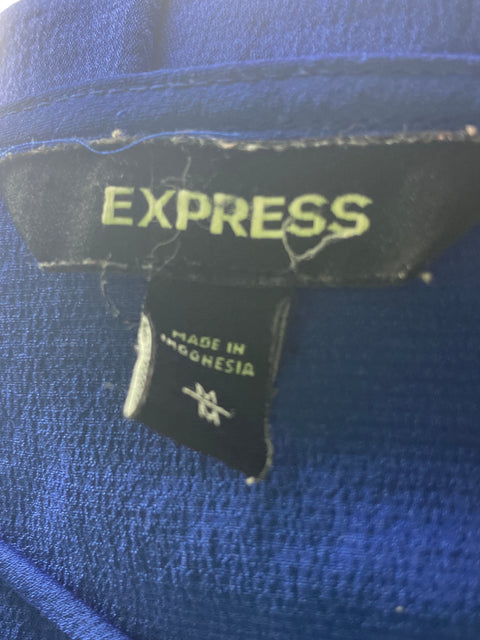Blusa Express Liso Sin mangas Azul - Talla M