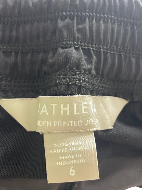 Pantalón Athleta Elastico Abullonado Negro - Talla 6