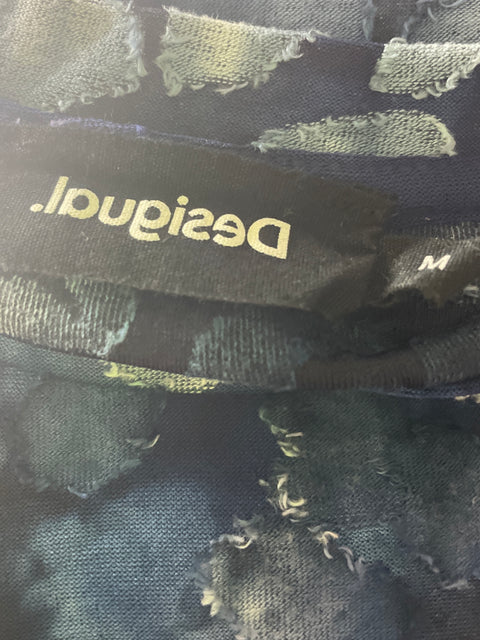 Camiseta Desigual de Algodón Estampado Manga corta Azul - Talla M