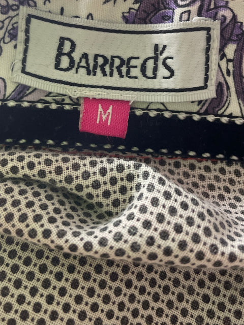 Camisa Barred de Algodón Manga larga Botones Rosado - Talla M