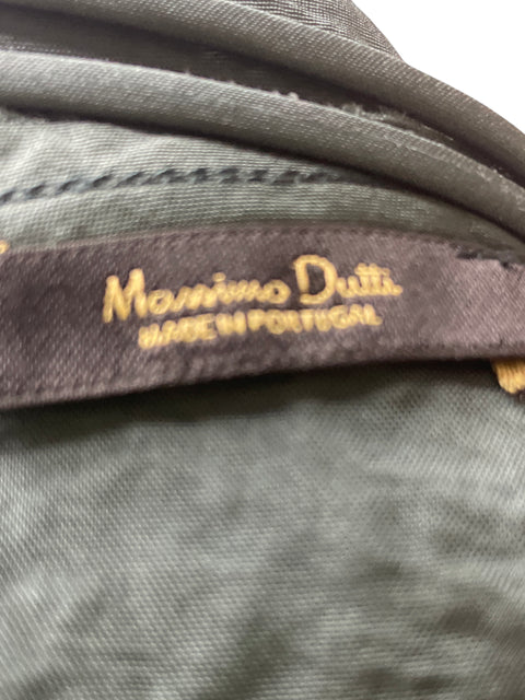 Blusa Massimo Dutti Manga larga Satinado Verde - Talla S