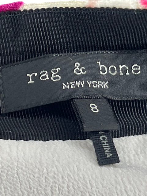 Conjunto Rag And Bone Estampado Texturizado Rosado - Talla 8