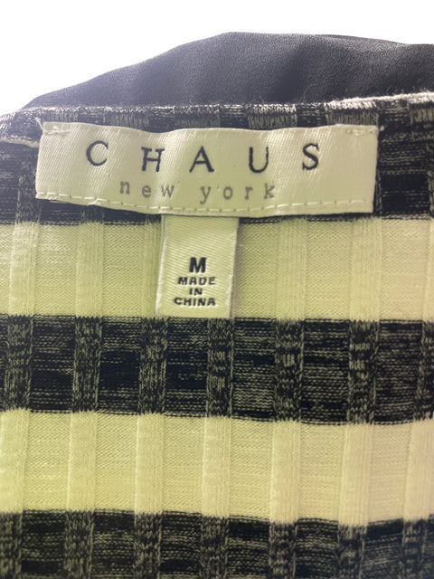 Blusa Chaus Rayas Manga corta Negro - Talla M