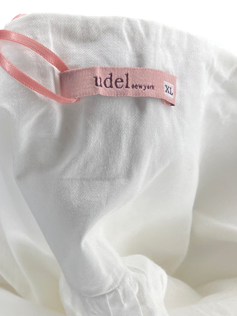 Conjunto Udel de Algodón Bordado Blanco - Talla XL