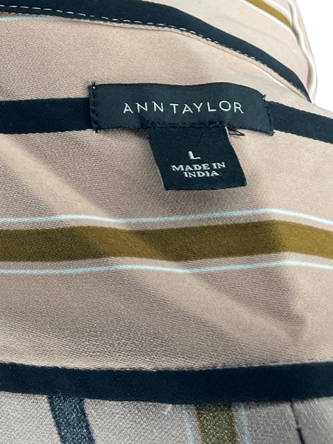 Vestido Ann Taylor Midi Rosado - Talla L