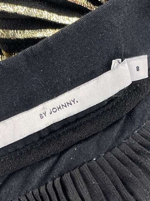 Falda By Johnny de Algodón Mini Negro - Talla 8