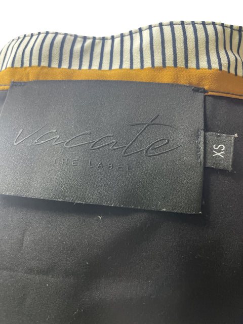 Vestido Vacate Rayas Plisado Azul - Talla XS