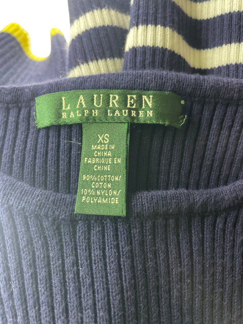 Blusa Ralph Lauren de Algodón Rayas Manga larga Negro - Talla XS