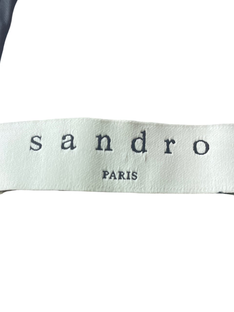 Vestido Sandro Encaje Mini Beige - Talla S