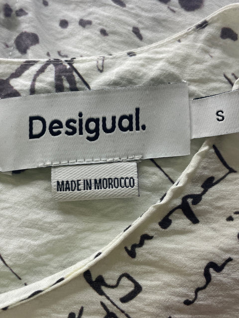 Camisa Desigual Manga larga Botones Blanco - Talla S
