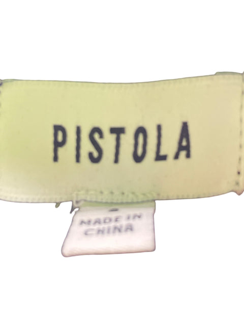 Vestido Pistola de Algodón Ajustado Botones Negro - Talla S