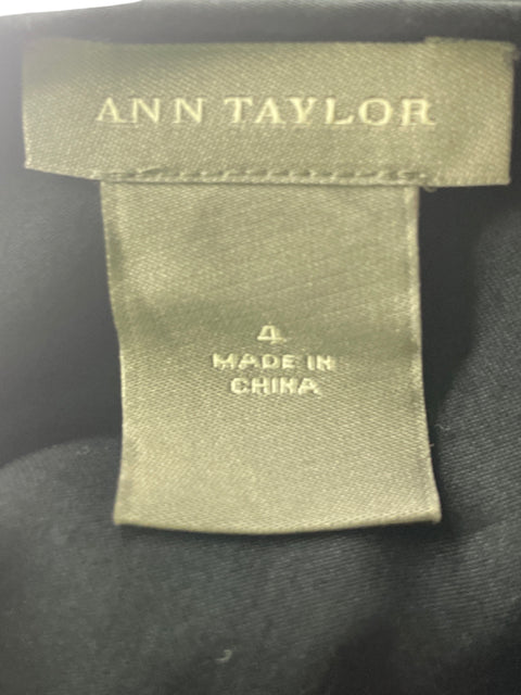 Blusa Ann Taylor Cuello v Suelto Negro - Talla 4
