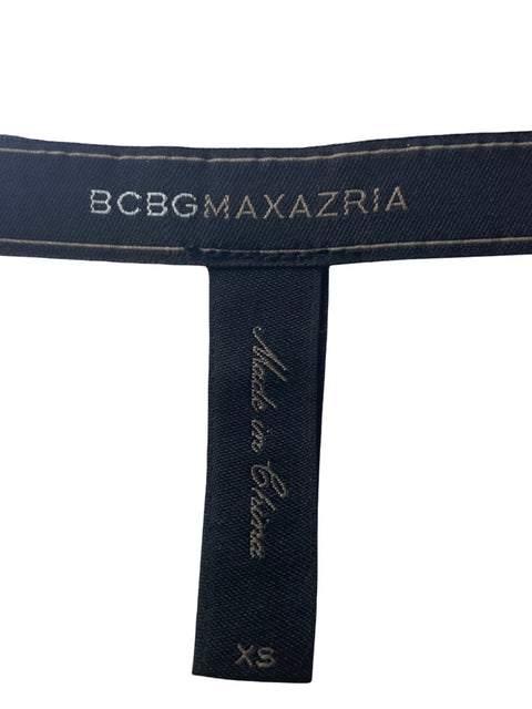 Blusa Bcbg Maxazria Troquelado Ruchas Blanco - Talla XS