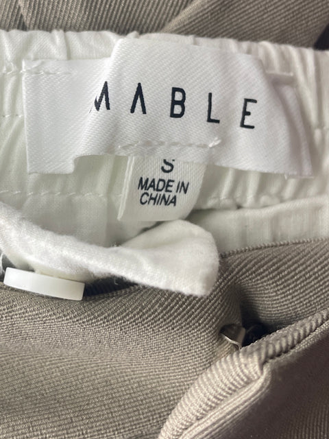 Pantalón Mable Elastico Palazo Beige - Talla S
