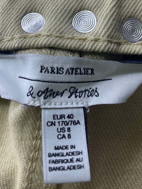 Falda Paris Atelier Tachuelas Liso Beige - Talla 8