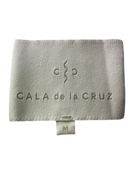 Vestido Cala De La Cruz de Lino Estampado Verde - Talla M