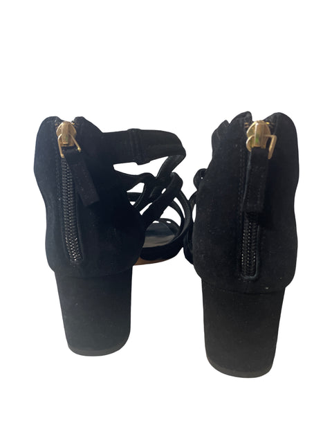 Zapato Sandro Tiras Zipper Negro - Talla 38