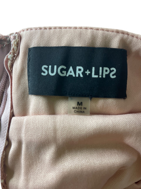 Conjunto Sugar+lips Tejido Falda/blusa Beige - Talla M