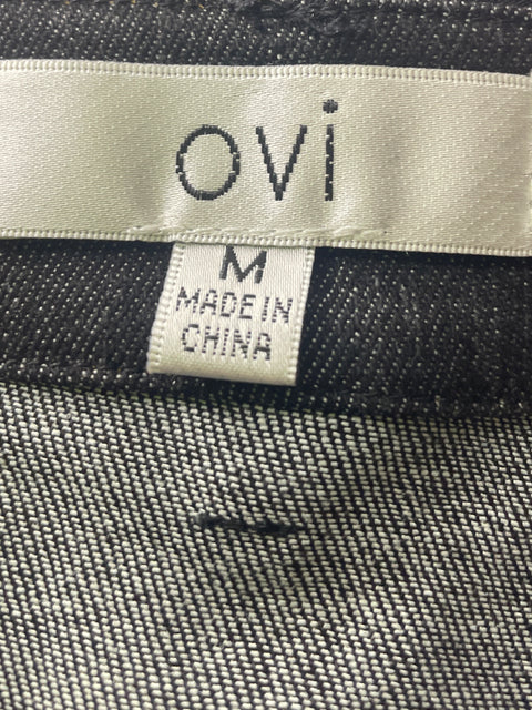 Pantalón Ovi Recto Palazo Negro - Talla M