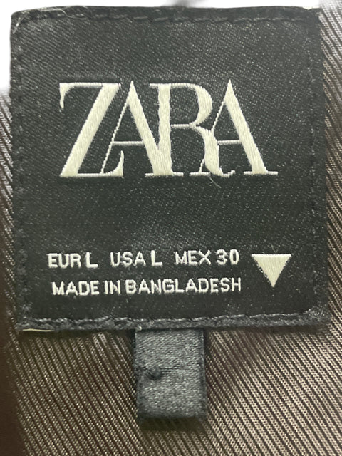 Chaleco Zara  Cuello v Marrón- Talla L