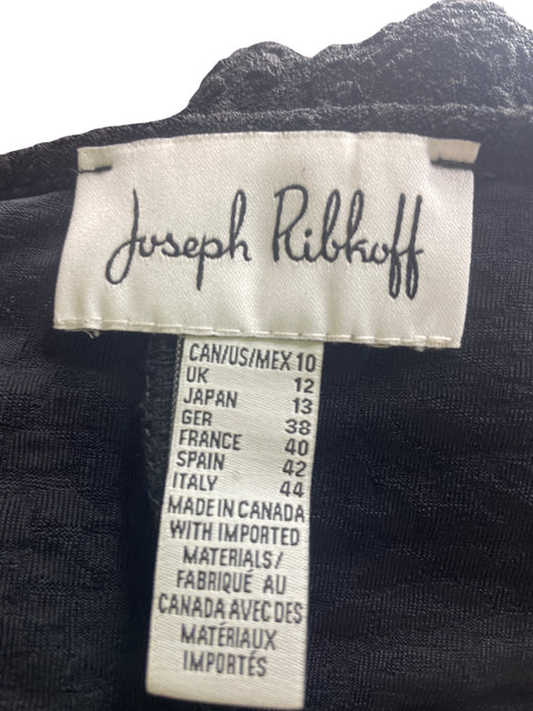 Vestido Joseph Ribkoff Texturizado Sin mangas Negro - Talla 12
