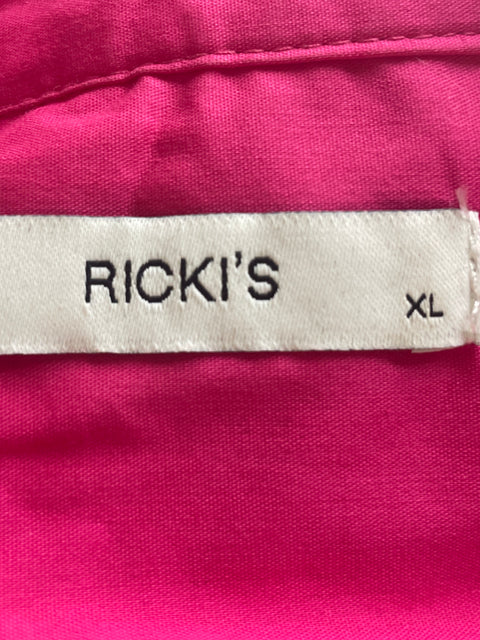 Blusa Rickis de Algodón Sin mangas Botones Rosado - Talla XL