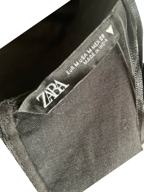 Romper Zara Estampado Corto Manga larga Negro - Talla M
