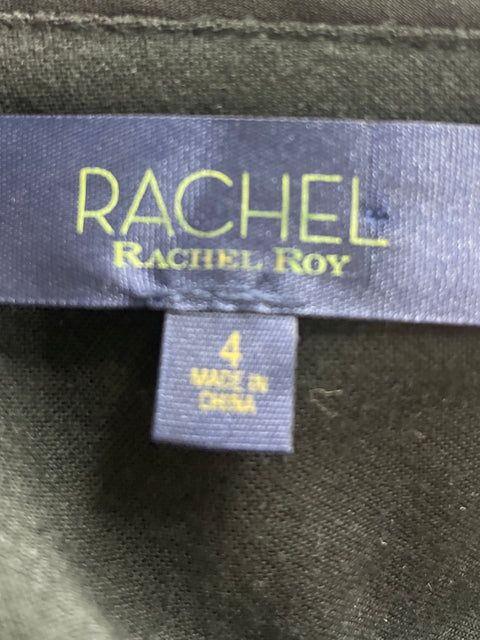 Vestido Rachel Roy Tiras Midi Negro - Talla 4