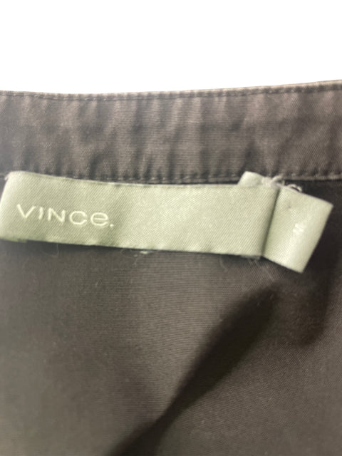 Blusa Vince de Algodón  Botones Marrón - Talla M