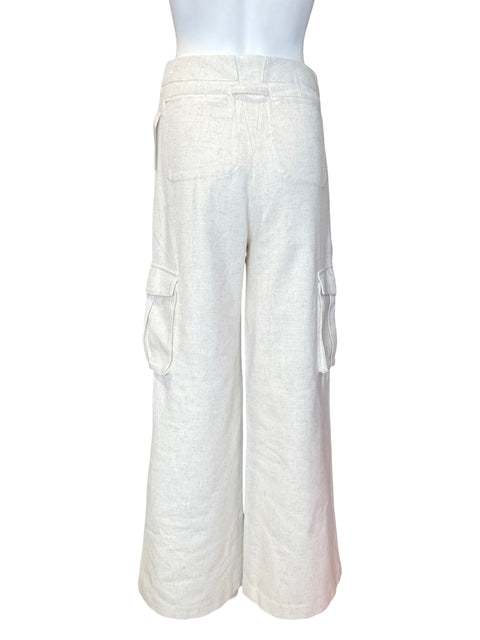 Pantalón Aqua Recto Palazo Beige - Talla XS
