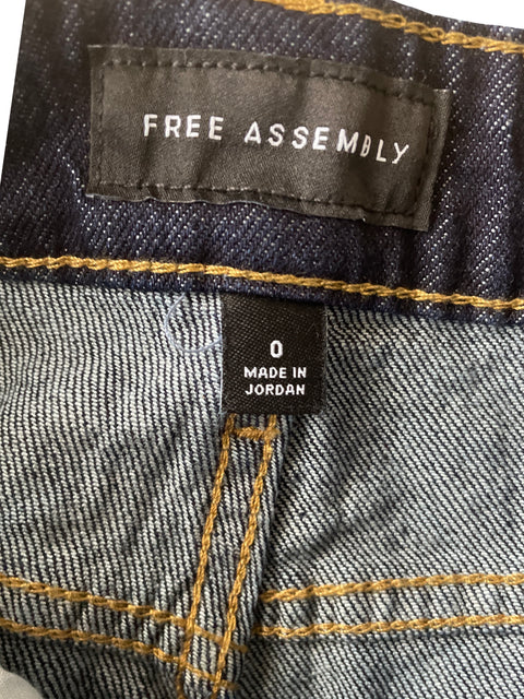 Jean Free Assembly de Algodón Recto  Azul - Talla 0