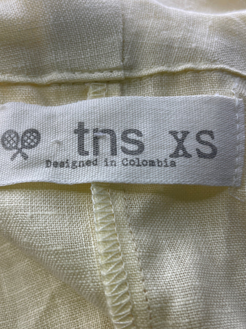Chaleco Tennis de Lino Abierto Sin mangas Amarillo - Talla XS