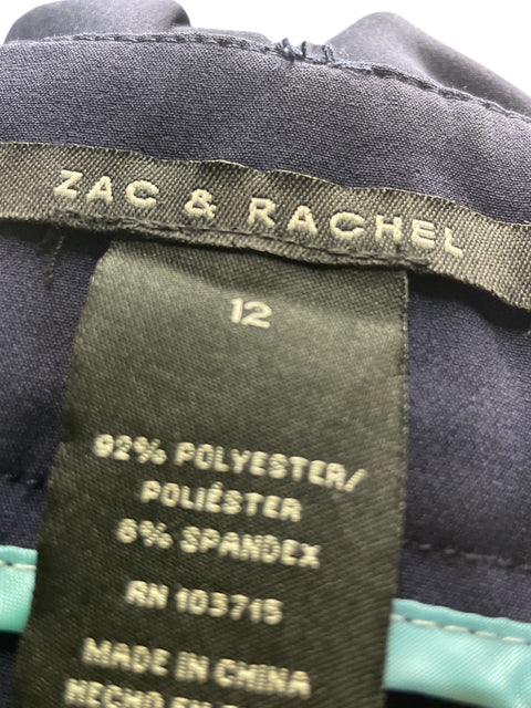 Pantalón Zac & Rachel Recto Wide-leg Azul - Talla 12