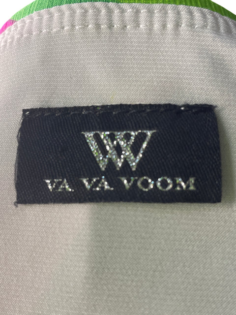 Vestido Va Va Voom Estampado Maxi Verde - Talla S
